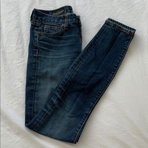 J. Crew Blue Skinny Jeans (Midrise Toothpick) - 26